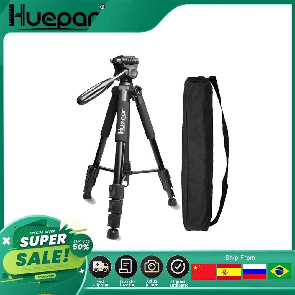 Huepar Multi-function Travel Camera Tripod 56