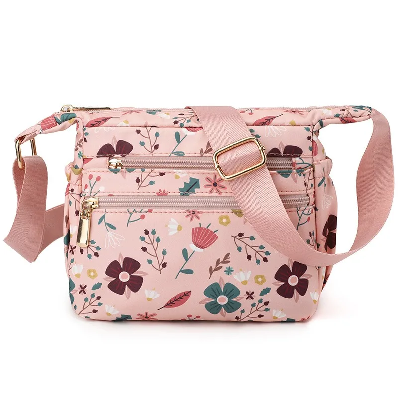 

Nylon Shoulder Bag Fashion Printed Bag Body Design with Adjustable Shoulder Straps Versatile Portable Messenger Bag