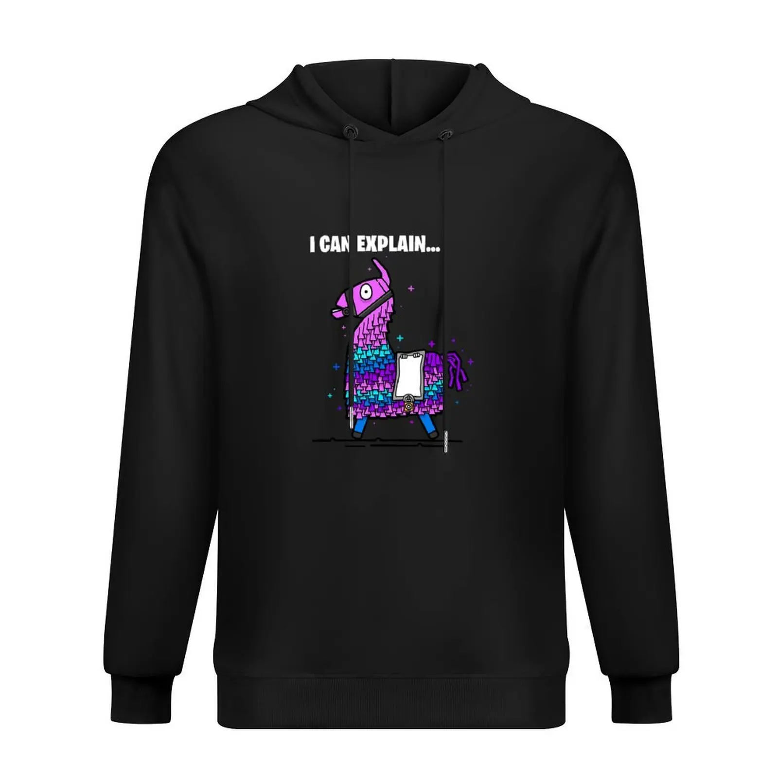 

Funny Gaming Llama Cool Loot Llama I Can Explain Hoodie men's clothing aesthetic clothing mens clothes men's hoodie sweatshirt