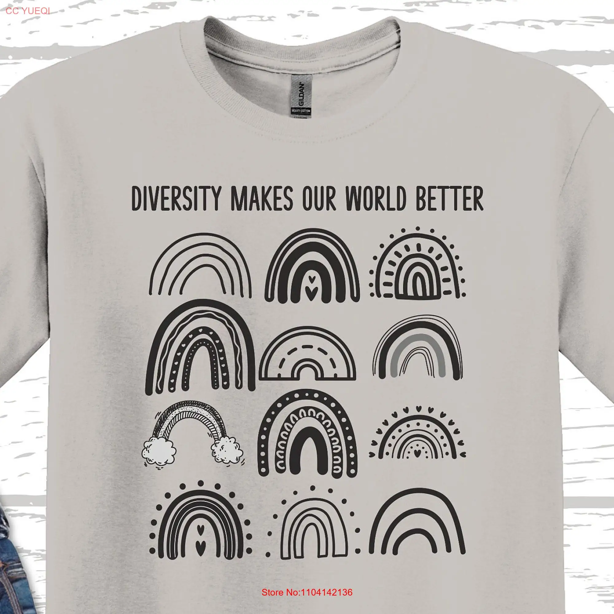 أعلى نمط ناعم للعقل الصحي ، التنوع يجعل عالمنا أفضل ، أقواس قزح الصحة العقلية ، الجميع مختلفون #1