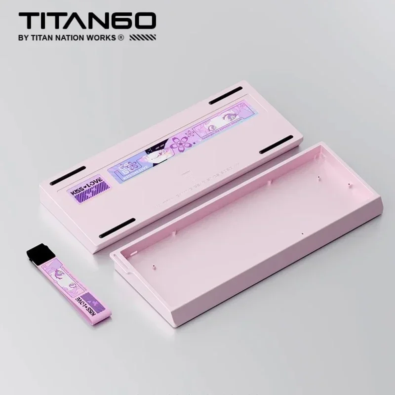 TITAN60 쉘 CNC 알루미늄 쉘 전기 영동 및 양극 맞춤형 키보드, 우팅 60HE, 매드리온스 MAD60, GH60 키보드