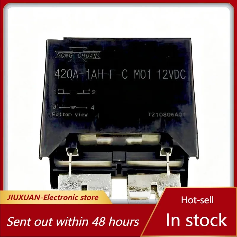 420A‑1AH‑F‑C M01 DC12V 4Pin High Current Power Relay PCB Mount