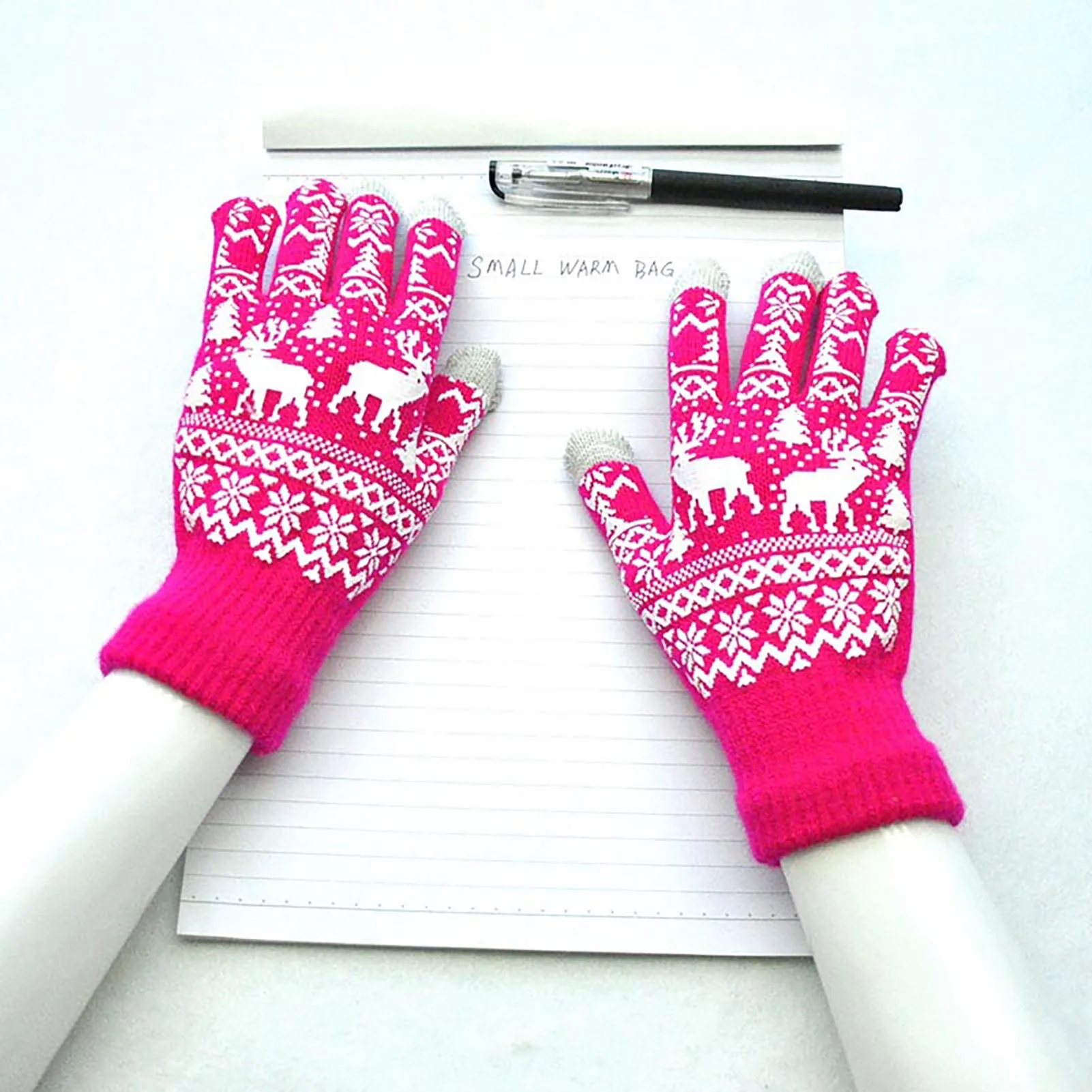 Comfortable Winter Warm Gloves Easy Matching Cold Weather Gloves Gift for Friends Colleague Families SNO88