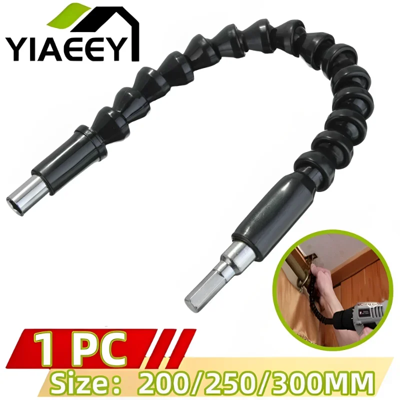 Flexível Chave de Fenda Broca Titular Link para Furadeira Eletrônica Extensão Hex Screwdriver Eixos Macios 200 mm 250 mm 300 mm