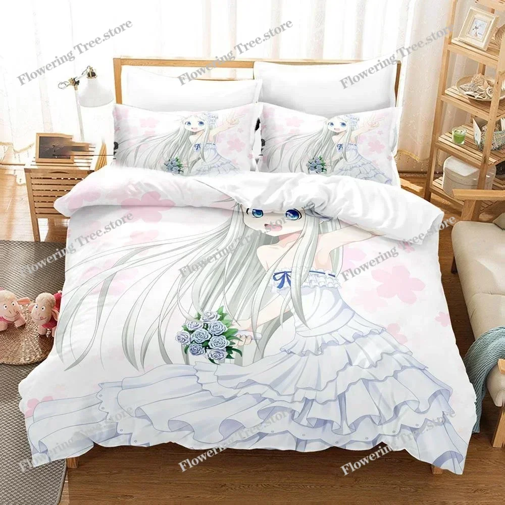 

Anime Anohana Honma Meiko Bedding Set Boys Girls Twin Queen Size Duvet Cover Pillowcase Bed Kids Adult Home Textileextile029963