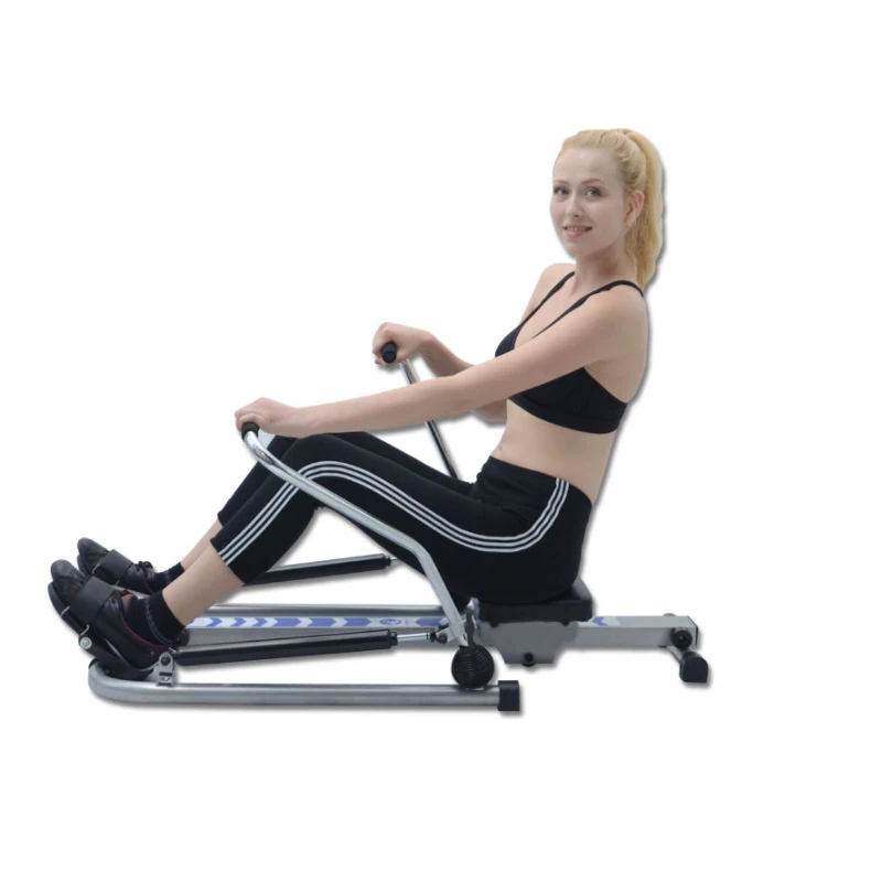 360-degree Strong Body Fitness Water Rowing Machine with Seat Roller