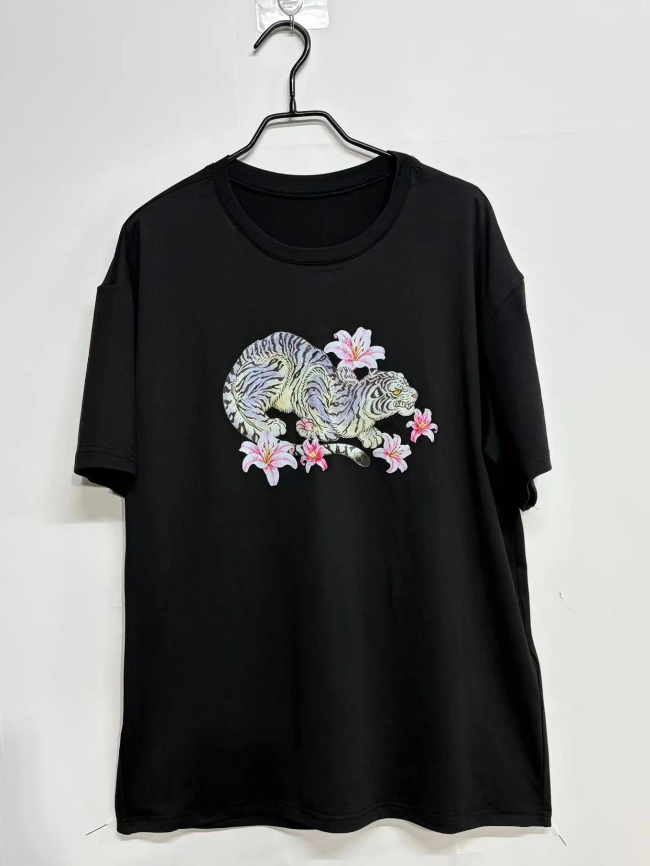 Y2k Summer Women Emo Grunge korean Harajuku Short Sleeve Graphic Tiger print T-shirts Oversized Tshirt Tops 2000s Alt Clothes