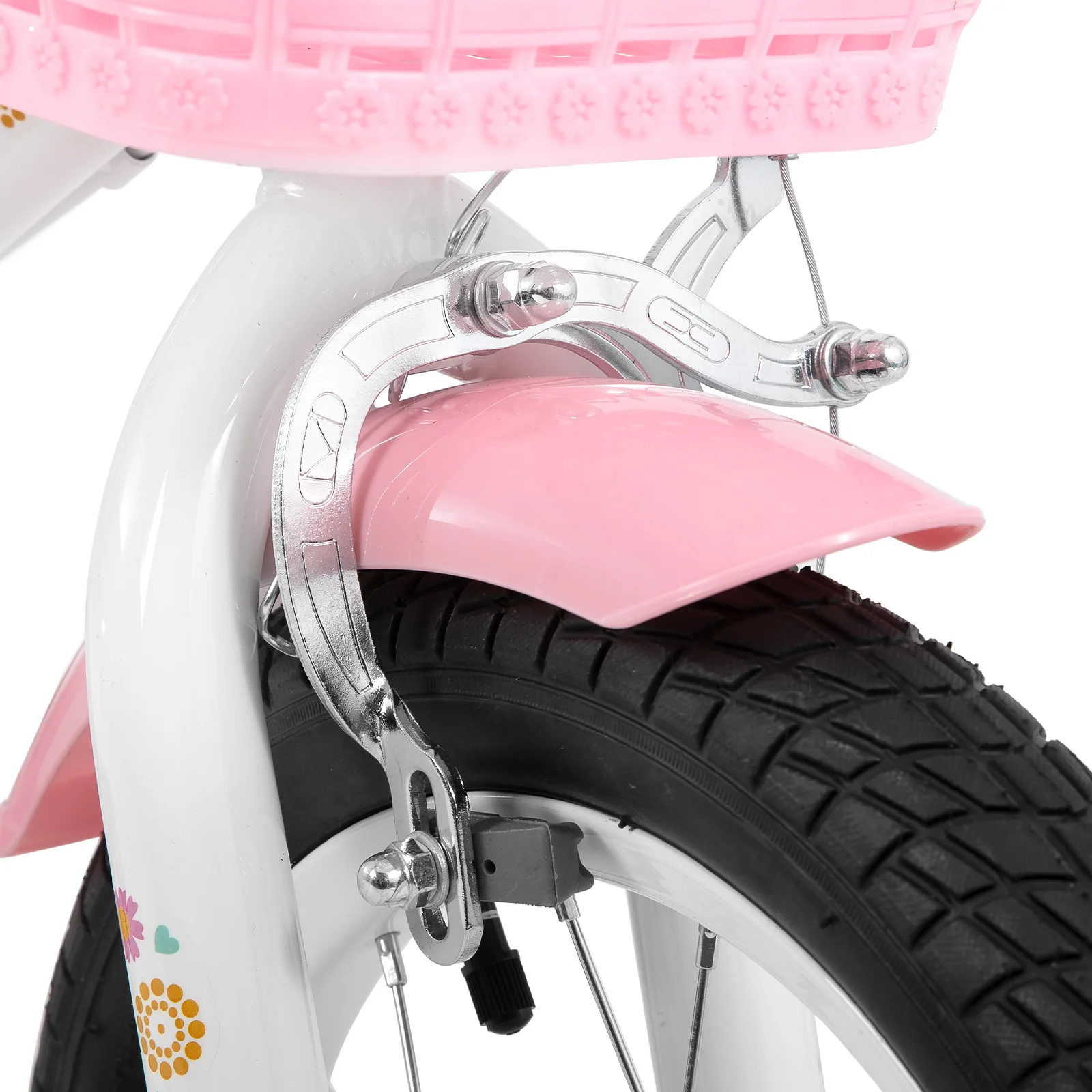 STITCH  12/14/16 Zoll Kinderfahrrad für 2-7 Jahre Kinderfahrrad, Fahrrad für Mädchen mit Stützrädern mit Korb & Luftschlangen