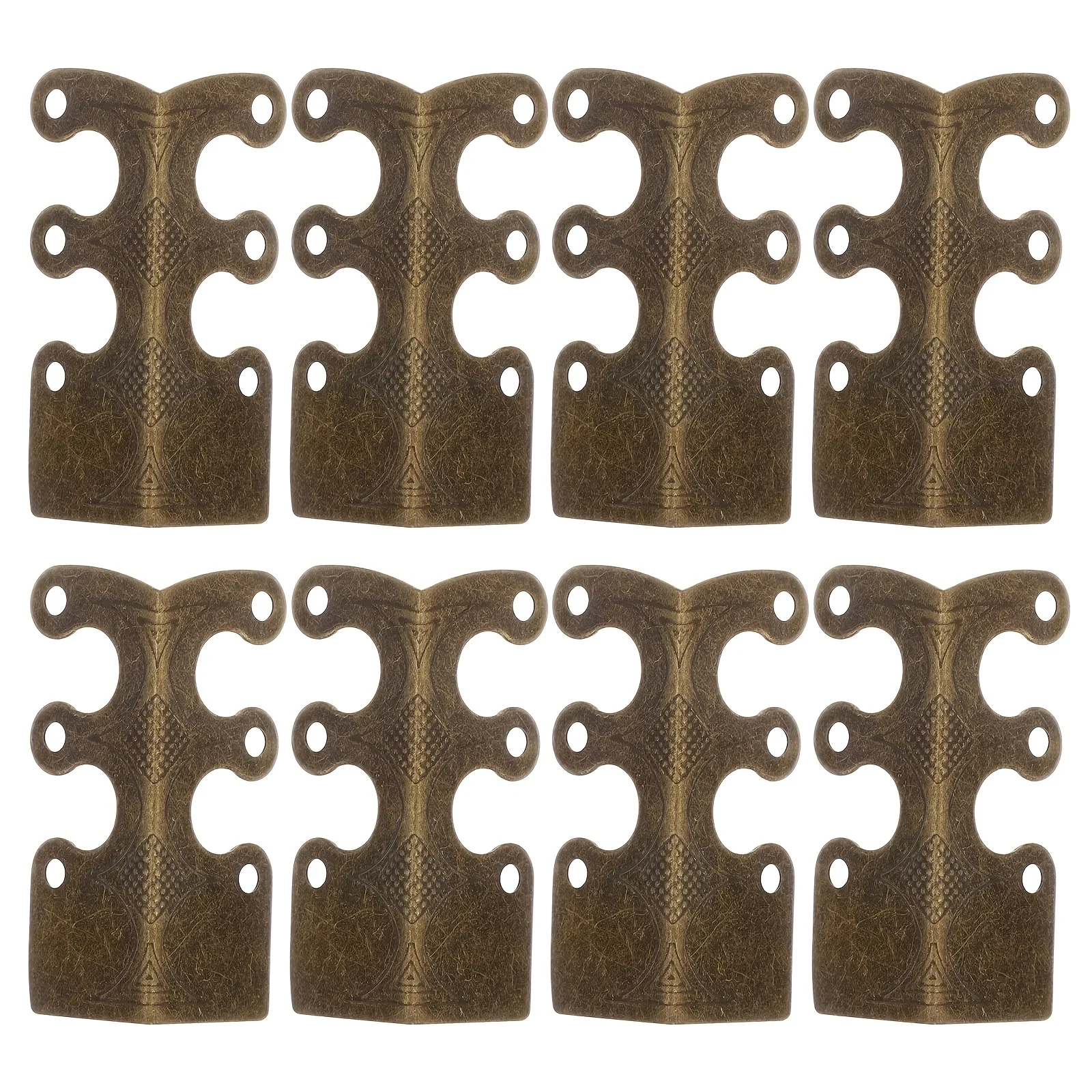 8 pieces corner code corner protectors, retro metal corner protectors, woodworking furniture hardware