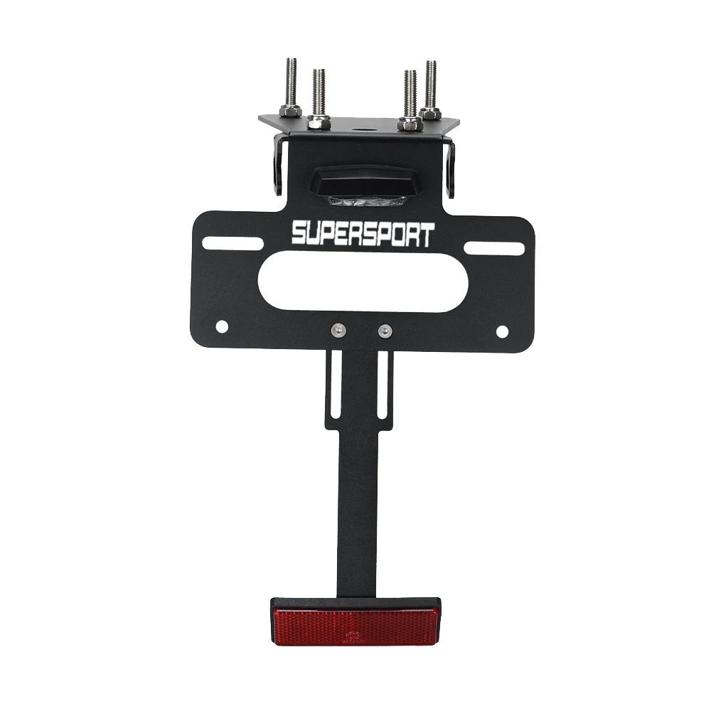 For DUCATI Monster 1200 797 659 821 R S 2017 2025 Supersport 939 950 License Plate Holder Fender Eliminator Tail Tidy LED Light