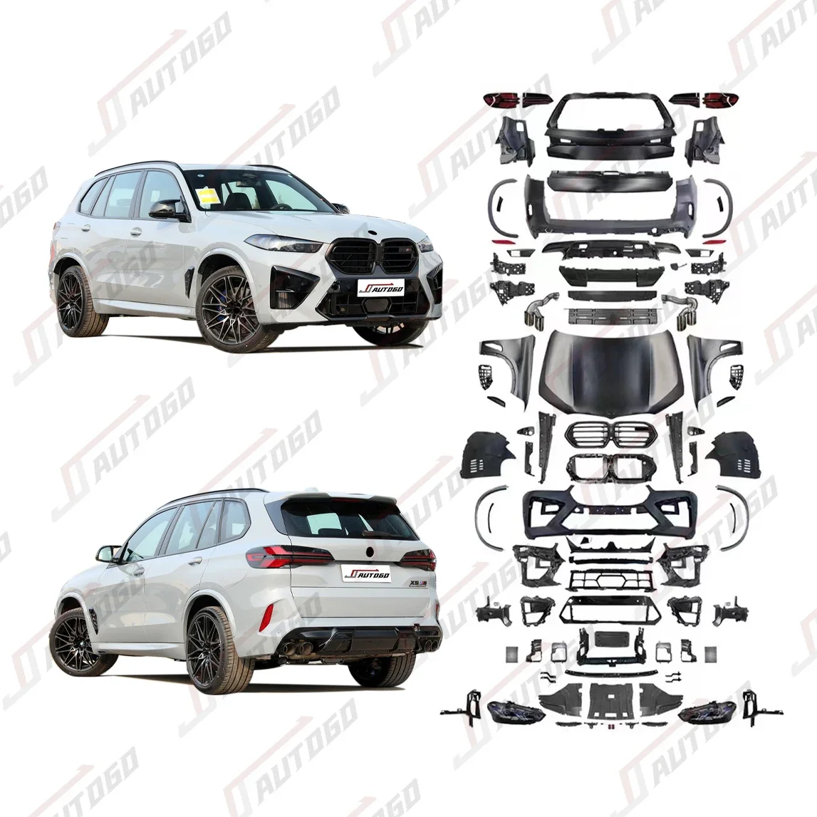 2024 New Design Body Kit For BMWs X5 Series E70 08-13 Update to 2023  G05 X5M F95 LCI Style Iron PP ABS Material