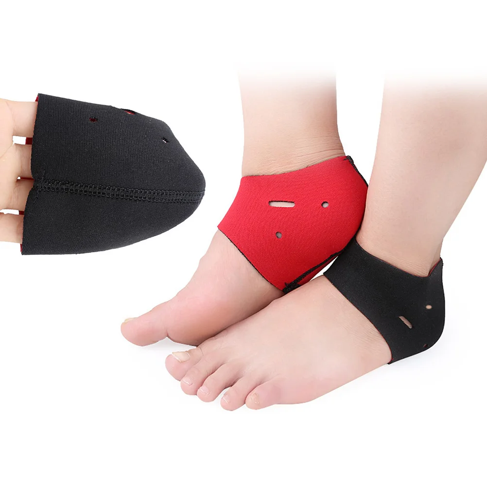 2 Pcs Men' Socks Foot Arch Support Heel Protector Sports Black Plantar Wrap Women's