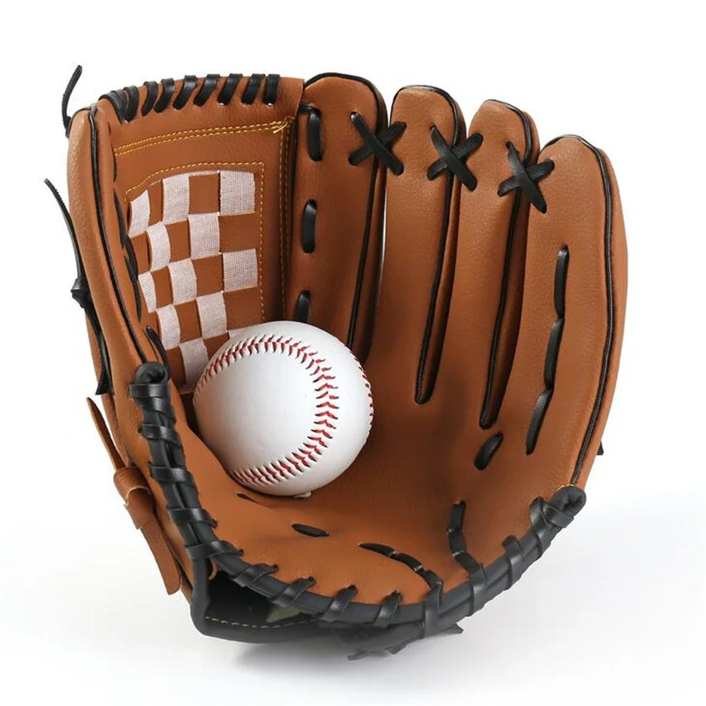 Guantes de béisbol para deportes al aire libre, equipo de práctica de entrenamiento de béisbol y Softball, mano izquierda para niños, adolescentes y