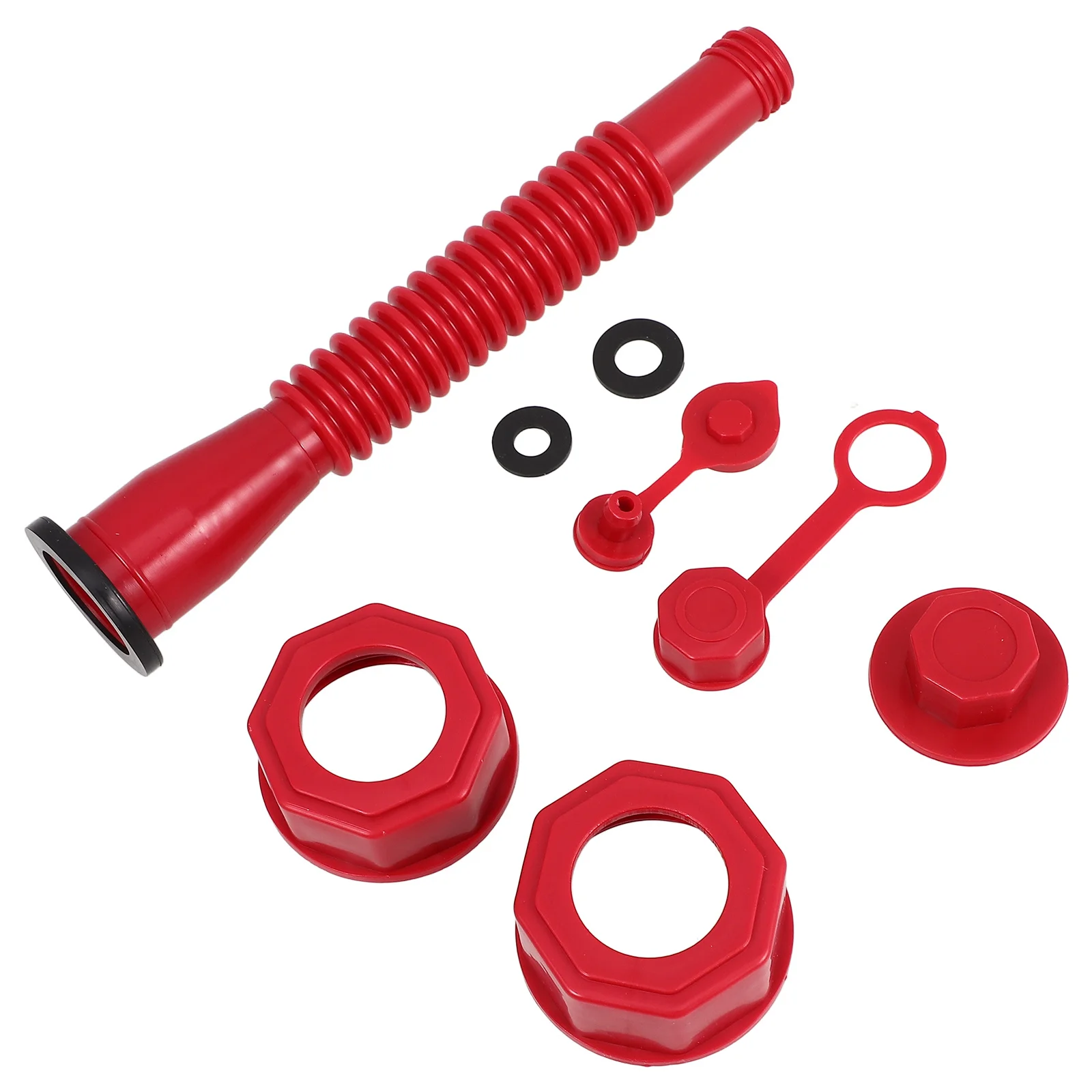 

1 set 1 Set Gas Can Spout Replacement Kit Flexible Long Nozzle For Fuel Transfer Smooth Flow Leak Prevention Compact Lightweight