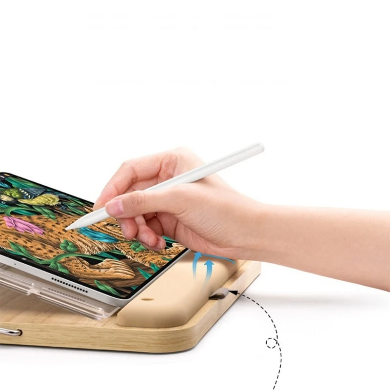 Support tablette stable stand bamboos stand pour plusieurs appareils.