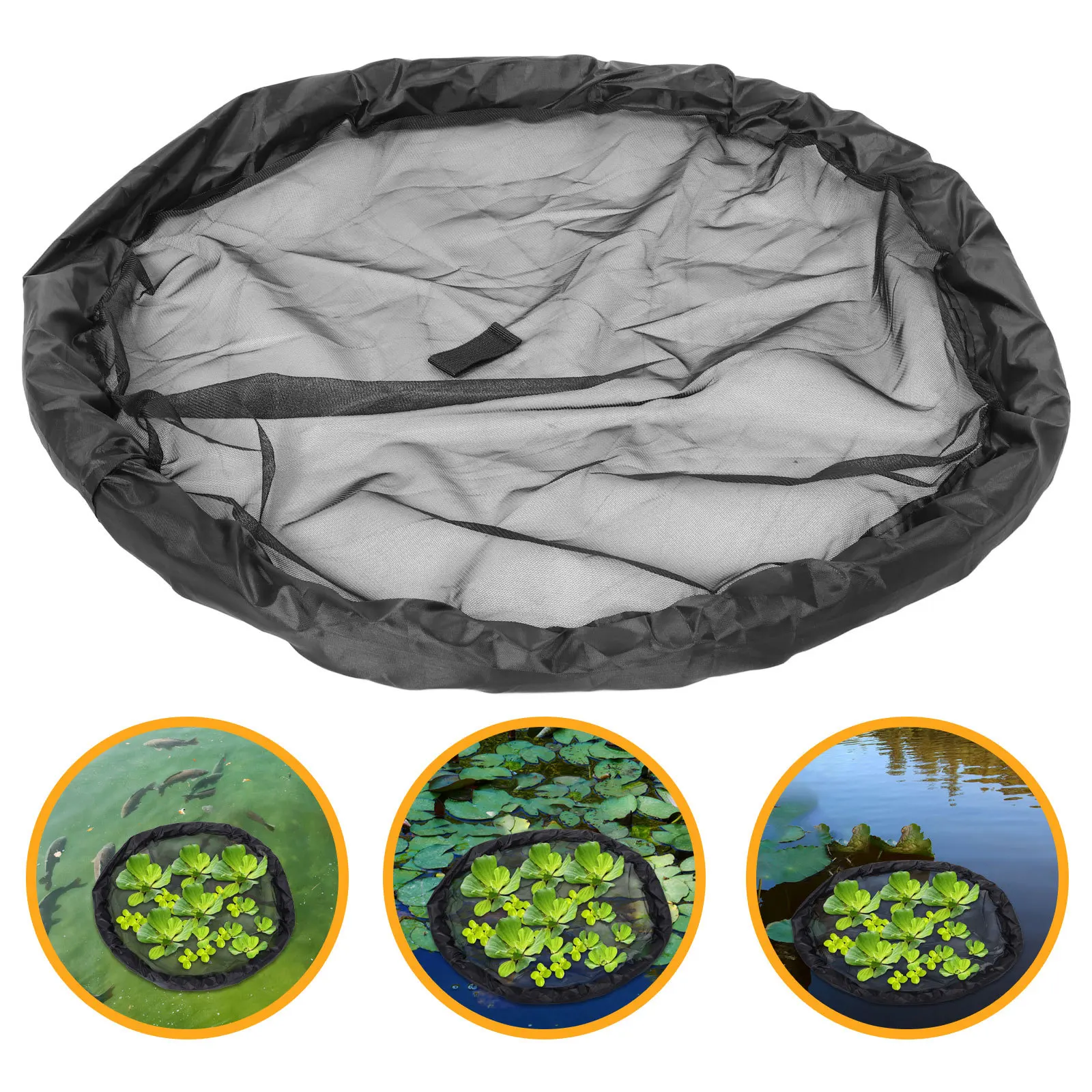 

Round Floating Plant Barrier Pond Protector Fish Barrier Floating Island Netting Water Plants Shield Water Plant Netting
