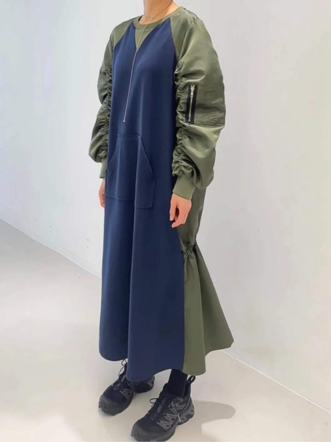 

Корейский дизайн, сращенные длинные Thi Dr, женская мода, весна-осень-зима, Dr School Street Sle, уличный домашний свидание