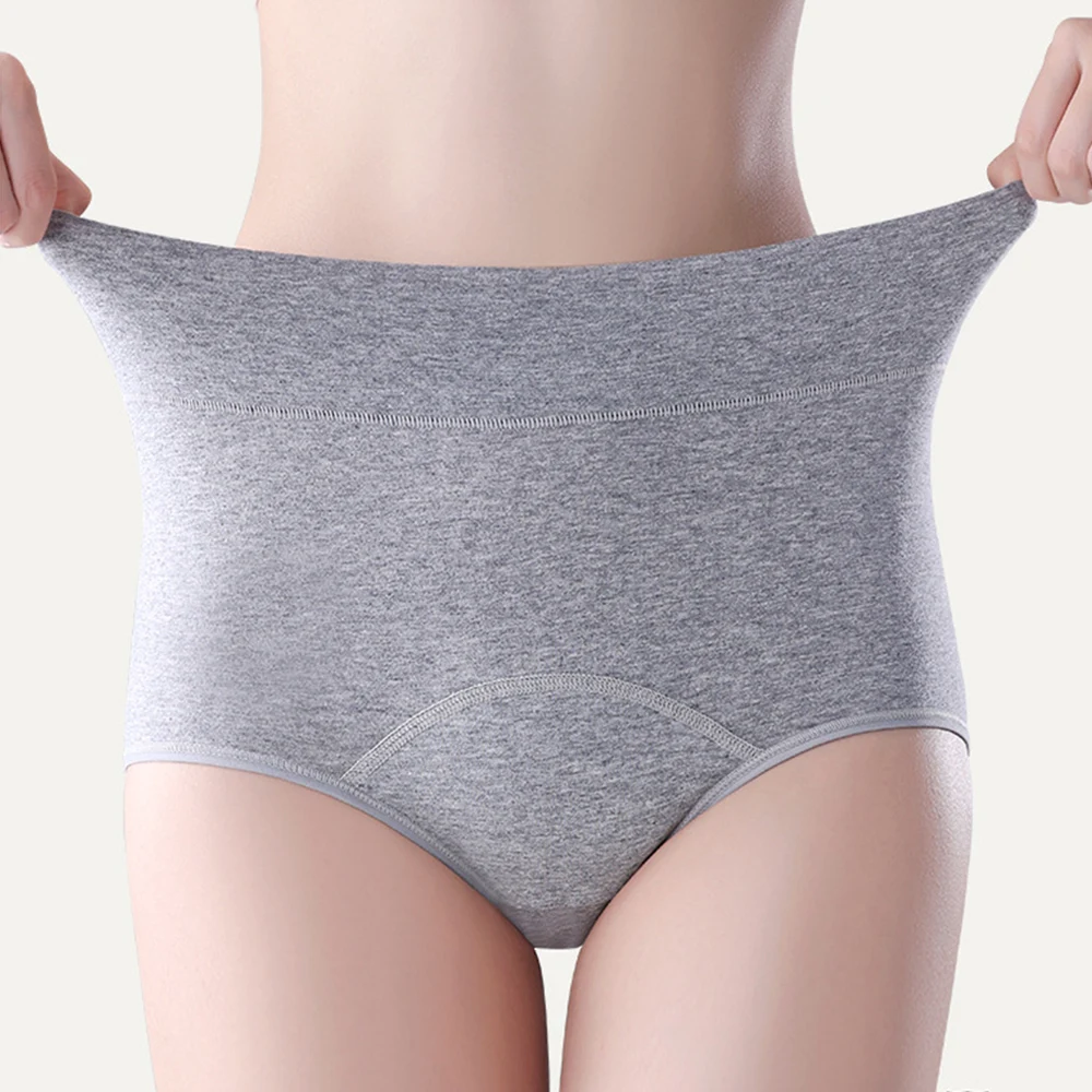 High-Waisted Underwear Ladies Hygienic Cotton Panties Women Menstrual Special Period Briefs M-XL Physiological Underpants Soft