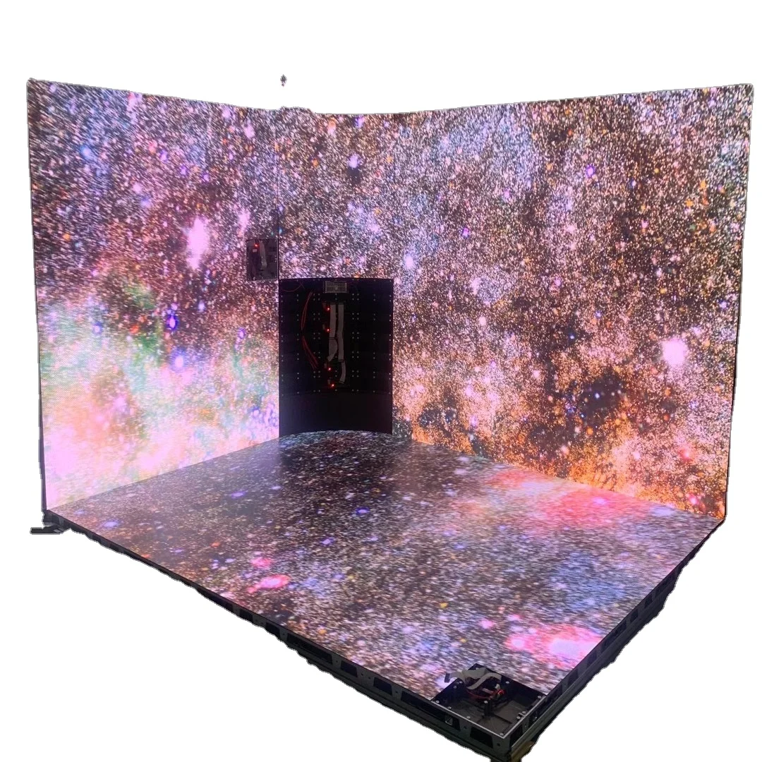 Indoor spliced led screen creative led video wall p0.9 p1.2 p1.5 Immersive experience micro pixel led backdrop