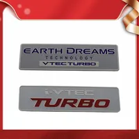 Earth Dreams i-VTEC VTEC TURBO for car Hood Fender trunk Nameplate Decal Emblem Badge Sticker