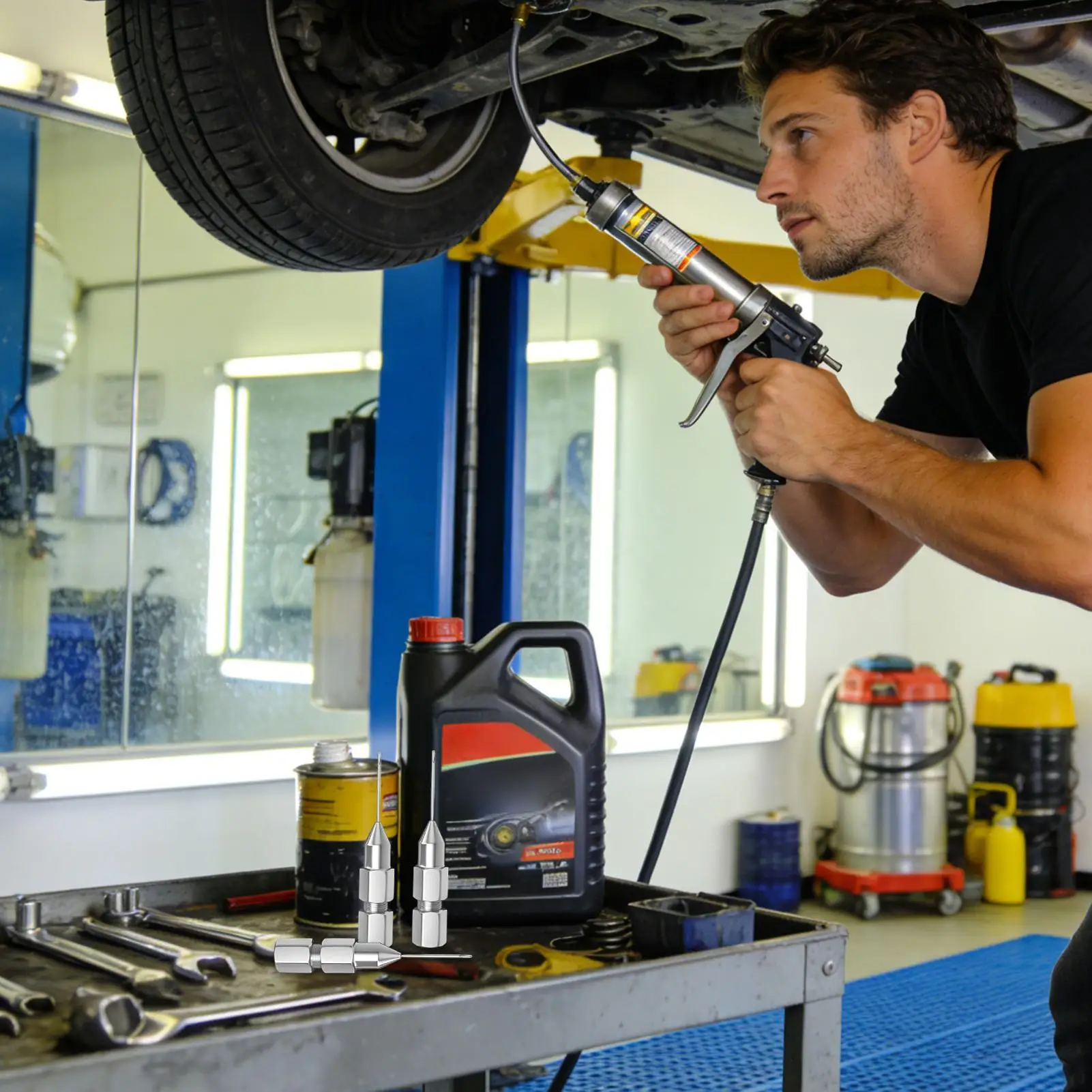 

Адаптер для смазочной иглы, 5 шт., съемный ультратонкий комплект смазочных прямых наконечников для грузовика, автомобиля, автофургона, седана, автомобильного пикапа