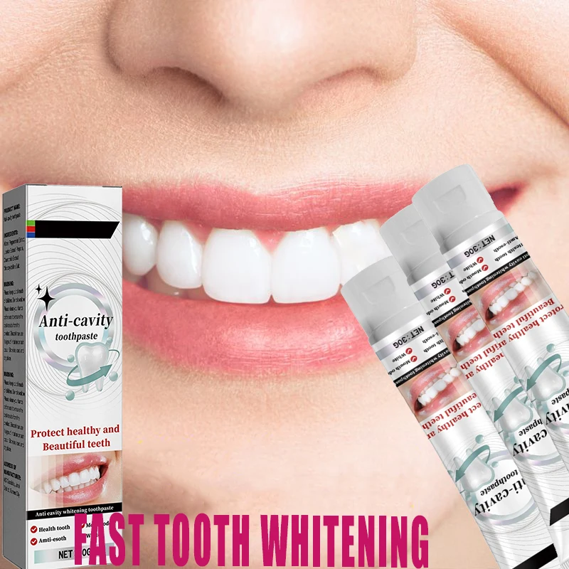 Whitening toothpaste restores sensitive teeth Teeth Whitening Essence cleans oral hygiene, freshens bad breath, removes plaque,