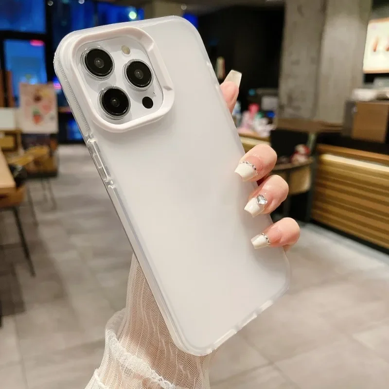 Matte Frosted Case Bumper Casing Soft Phone Case for Iphone X XS XR XsMax IP 7 8 Plus Case Iphone 11 Pro Max 12 13 14 Pro Max