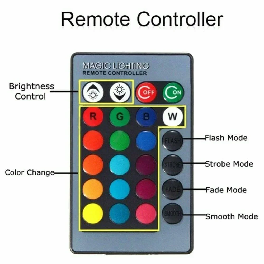 Ampoule antibrouillard LED pour voiture, lampe de sauna, télécommande Aotu, puces 27SMD, document Proxy, 12V, 24V, 2X RGB, H8, H11, H7, H4, 5050