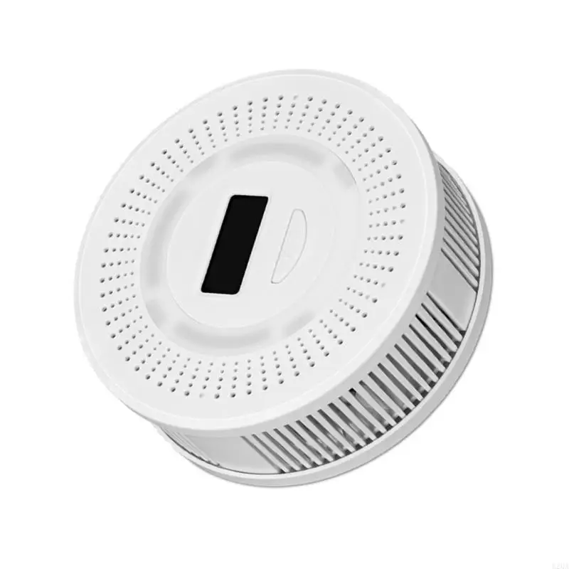 CO Smog Gas Detectors with Real Time LCD Display Sound Visual Warning Battery Operated for Kitchen Bedroom