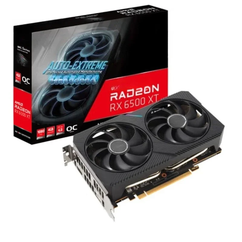 RX6500XT OC 4G Snow Leopard desktop AMD gaming computer graphics card instead of 1660super