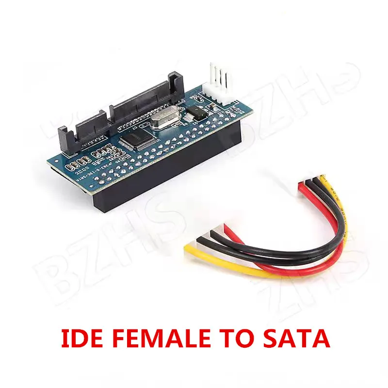 SATA IDE adapter 40 pin IDE to SATA converter SATA-IDE converter 3.5 HDD IDE/PATA hard disk adapter with 7 pin-SATA Data Cable