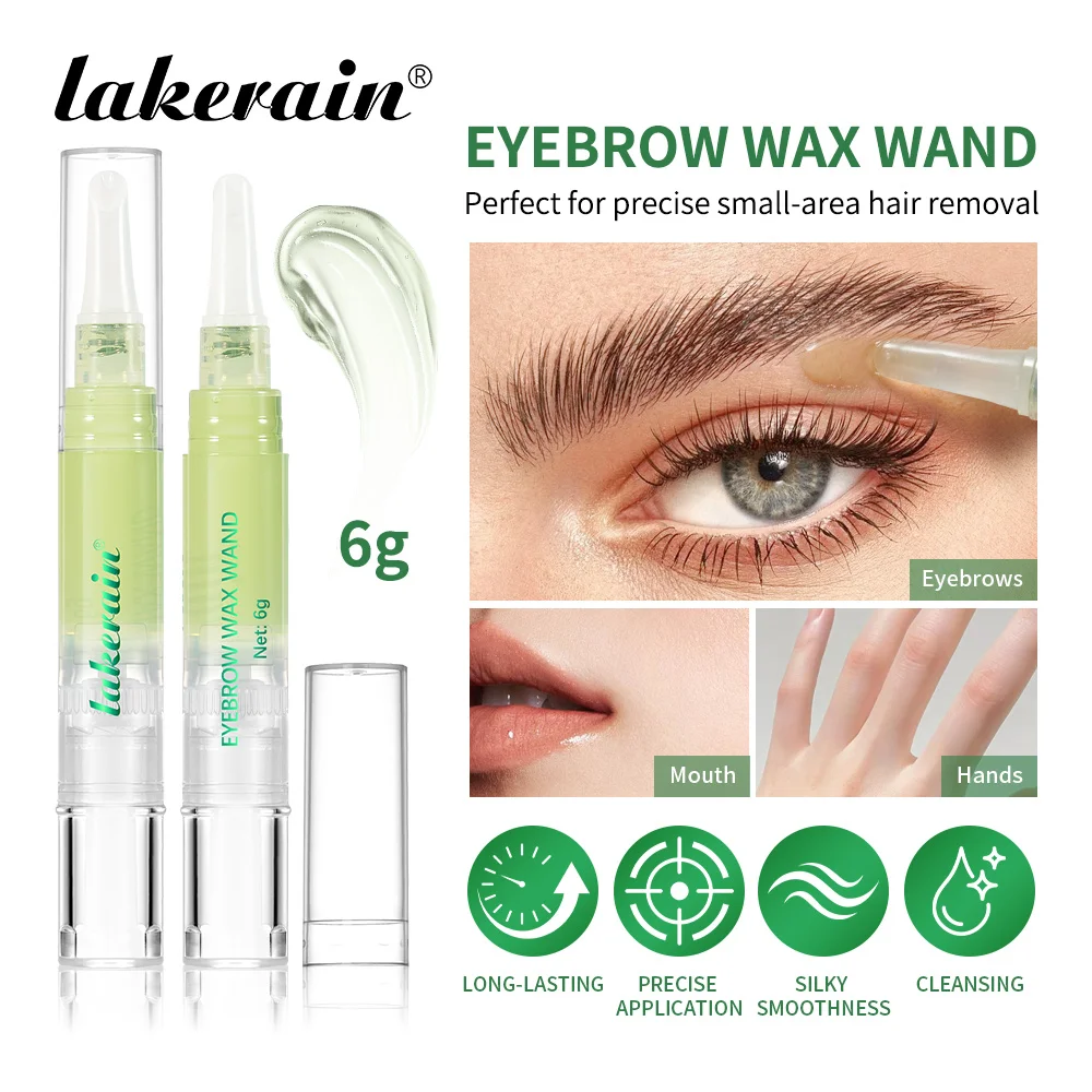 Eyebrow Hair Removal Wax Pen Quick Easy Natural Formula for Precise at Home Brow Shaping