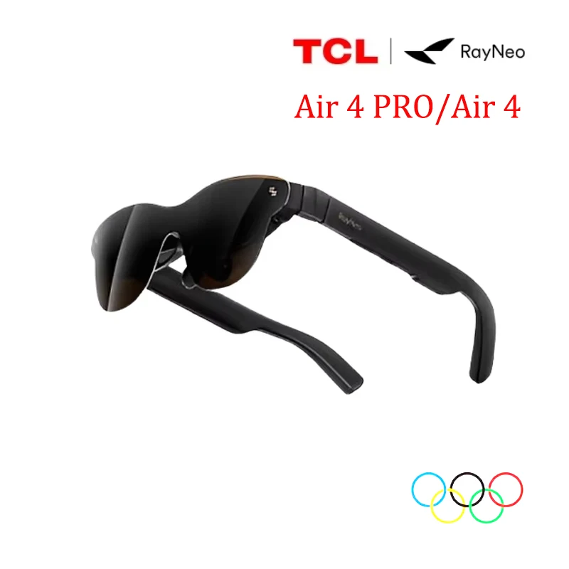 TCL RayNeo Air 4 PRO/Air 4 AR Glasses Macro-OLED Screen 3D Private Cinema, First HDR10 Glasses for Phone Computer Game Machine