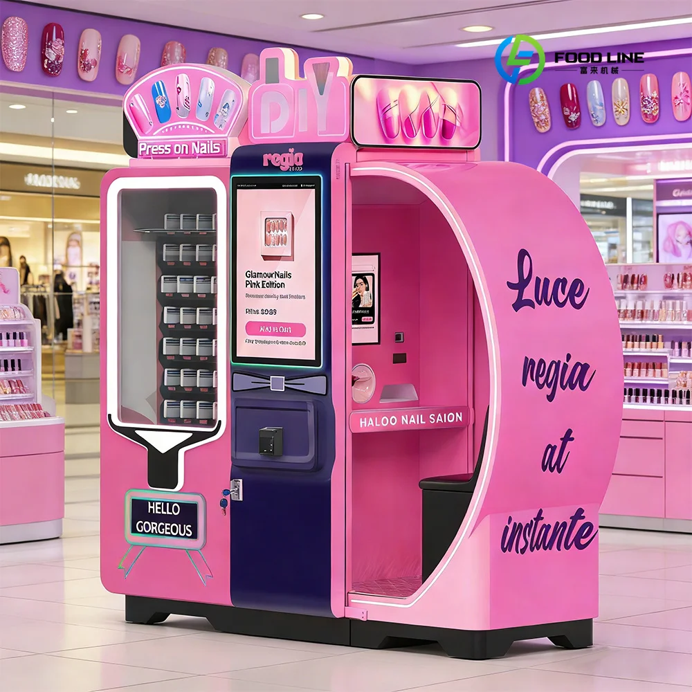 Vending Machine Manufacturer Somatosensory Camera 3D Nail Printing Vending Machine Automated Nail Art Printer Machine Custom