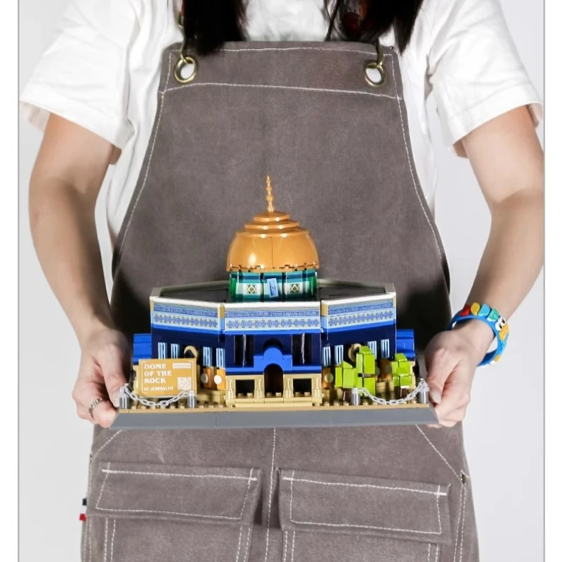 SEMBO – blocs de construction dôme de la mosquée roche, modèle d'assemblage créatif, jouets éducatifs de construction de ville, ornements de bureau, cadeaux