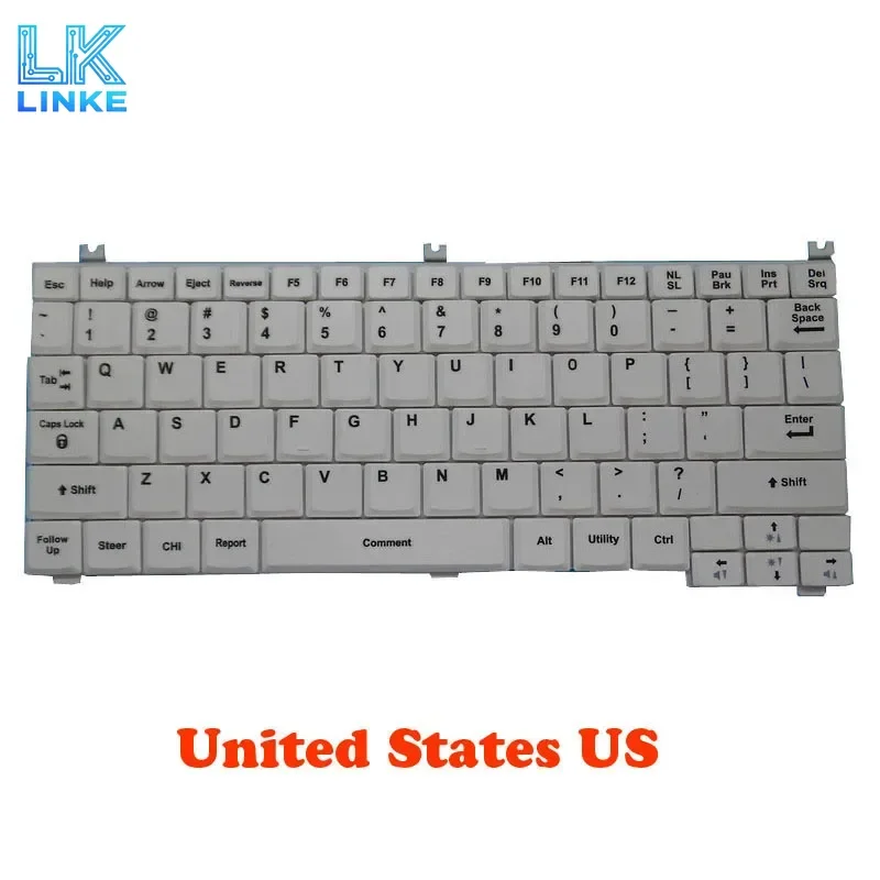 For GE Healthcare Ultrasound Keyboard For Vivid E BT12 5252489 5175936 NSK-C4B01 9J.N2782.B01 C4B01 White English US Substitute