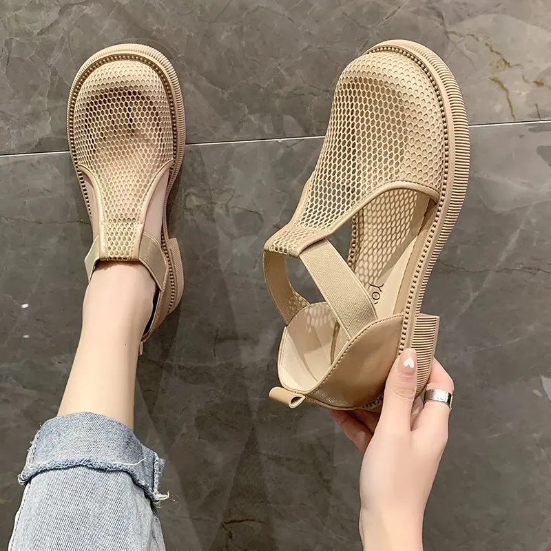 2021 nuovi sandali da donna designer estivo scarpe Songgao per il tempo libero sandali con punta chiusa sandali da donna in mesh traspirante scarpe