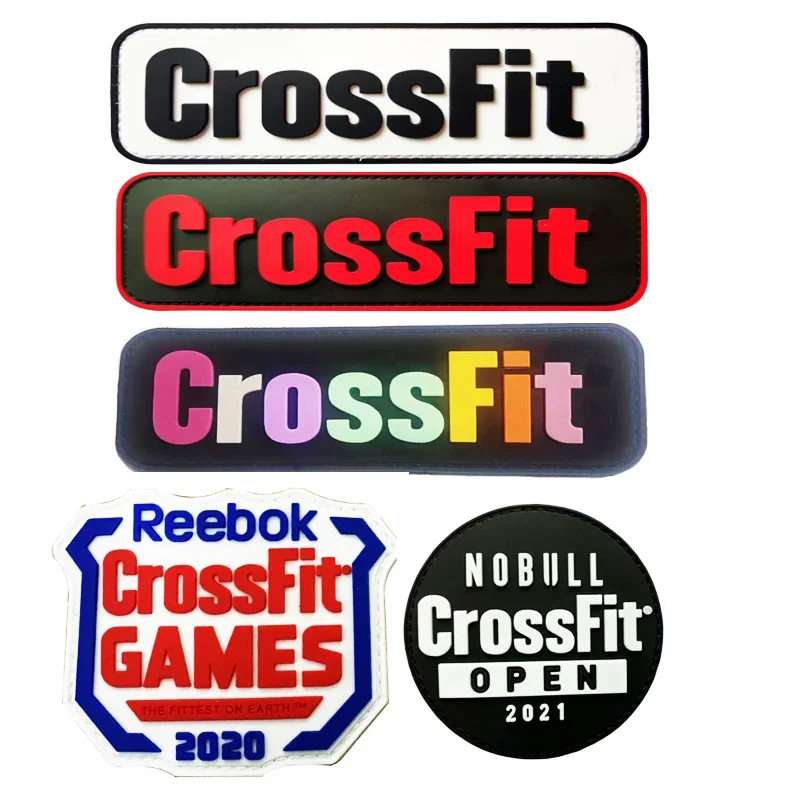 CrossFit PVC Colloid 3D Fancy Outdoor Patches Game 2020 Military Armband Backpack Badges Hook and Loop Clothes Sticker Appliques