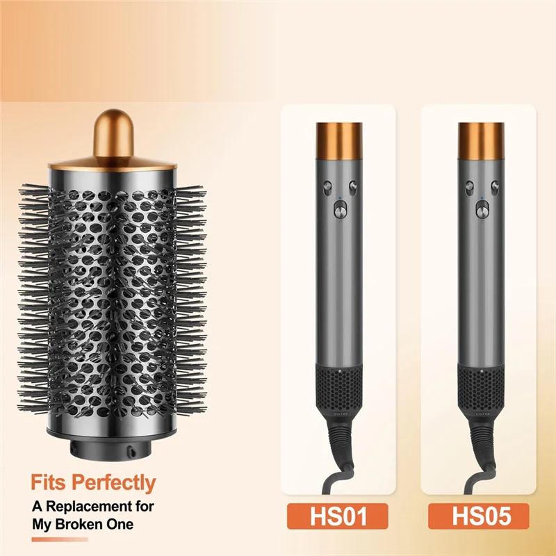 مرفق فرشاة مستديرة كبيرة من SANQ وفرشاة تنعيم ثابتة جديدة لملحقات Dyson Airwrap HS05، HS01
