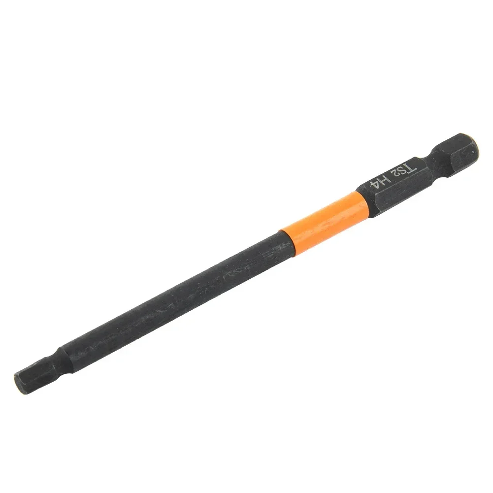 Chave de fenda elétrica para brocas sem fio 1, 4 Hex Shank, Black Quick Connection Design, Material de aço liga