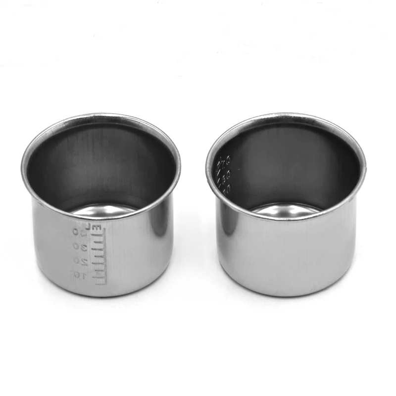 Stainless Steel Measuring Glass Wine Measurer Practical Travel Stainless Steel Cups Mini Set Glasses for Whisky Wine with Case