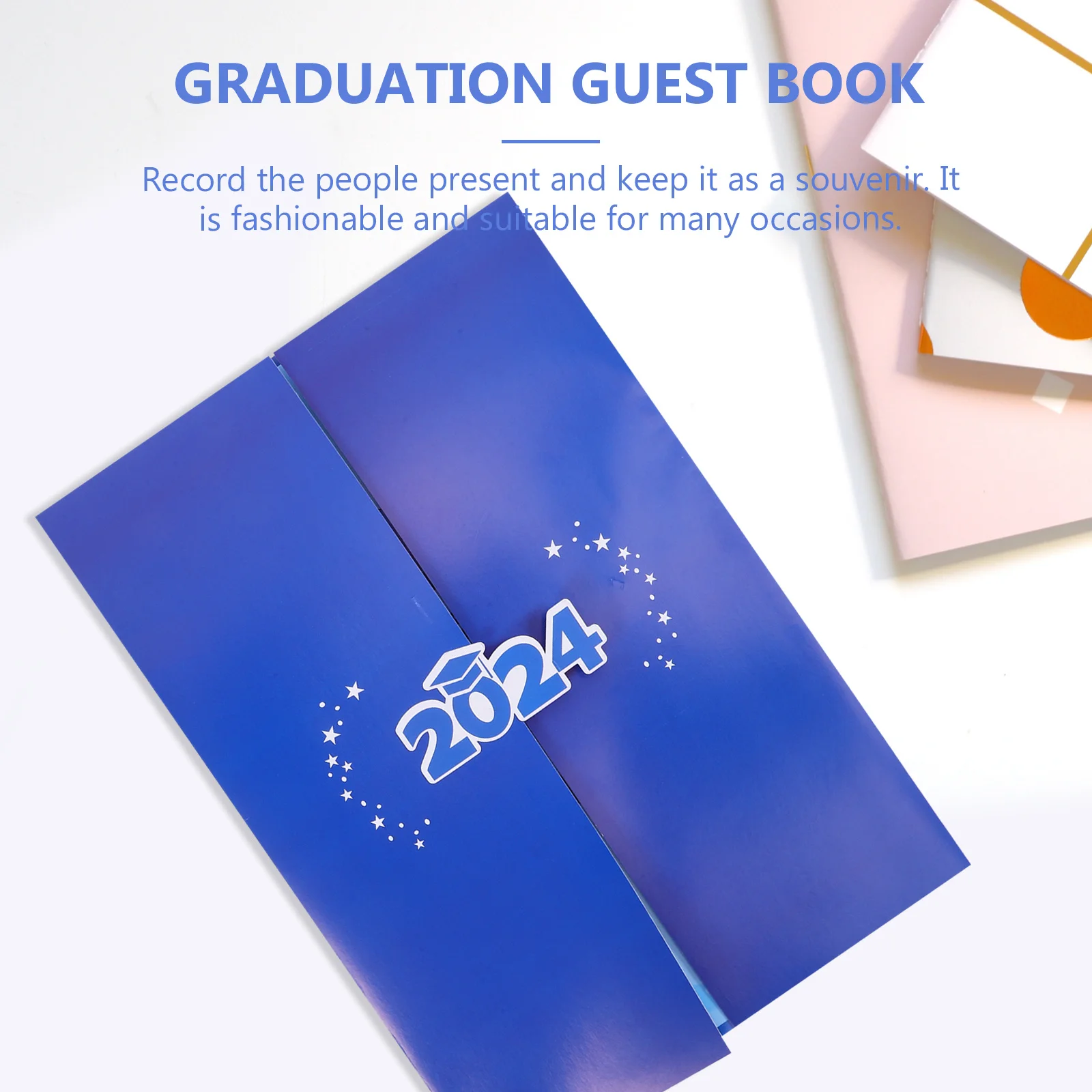 

2024 Graduation Sign Book Elegant Rustic Design Graduation Guest Sign in Book Decorative Party Favor Keepsake Party Guestbook