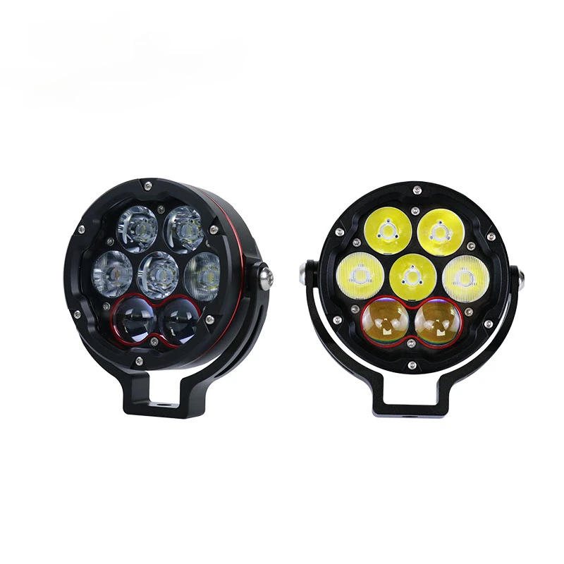 

High Quality Aluminum High Bright Motorcycle LED Spotlight Fog Light Waterproof Wireless Remote Control Auxiliary Light