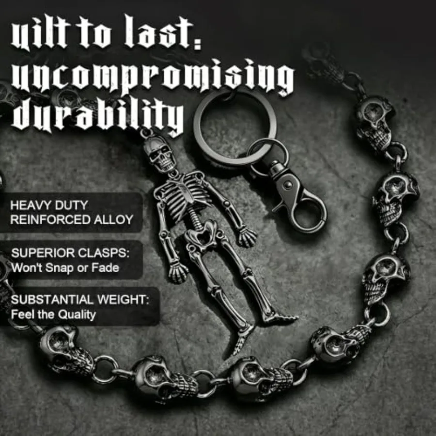Skull Wallet Chain for Men, Go - Jeans Pants Fashion Men บทวิจารณ์และราคา