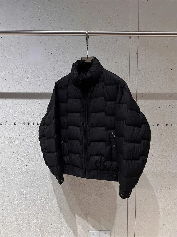 

Loose Fit down Jaet Men's Autumn Winter Thiened Lightweight Stand Collar Padded Coat Youth Faion Casual Outerwear