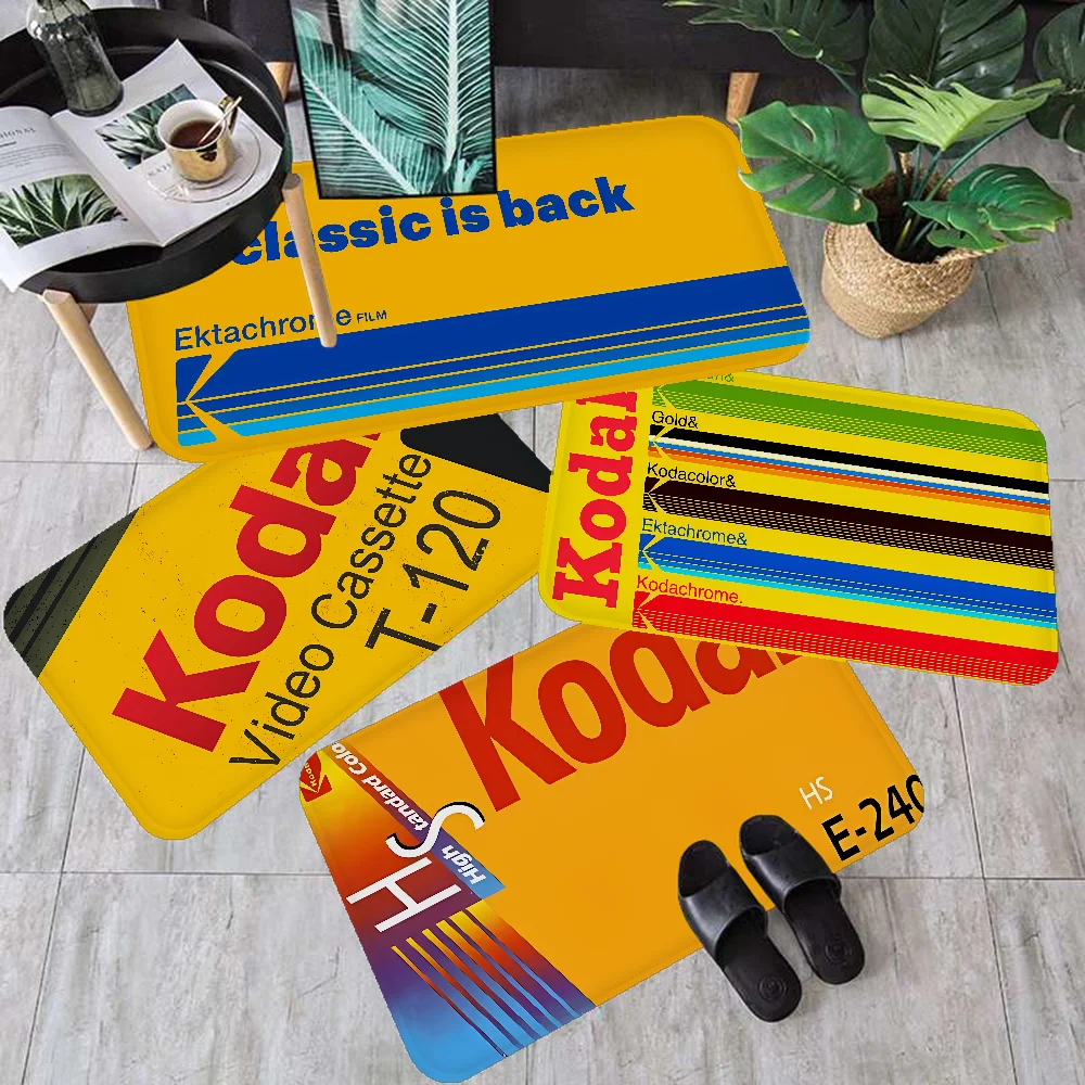 Japanese Brand Film Fashion K-Kodak Floor Mat Rectangle Anti-slip Home Soft Badmat Front Door Indoor Outdoor Mat Hotel Decor Mat