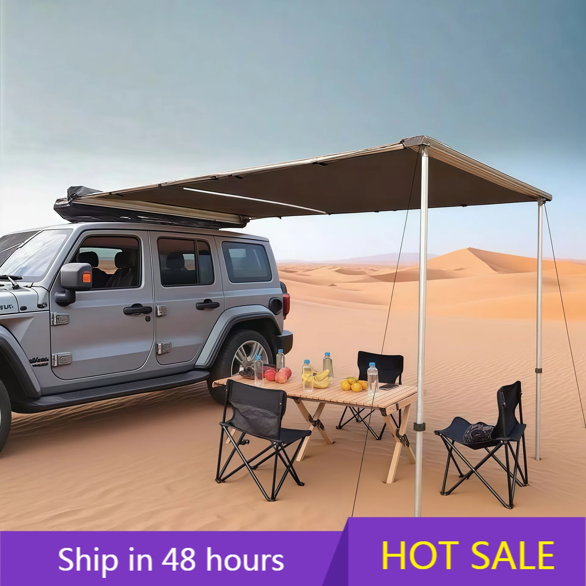 

YTYIN Outdoor Car Side Tent Awning Side Tent Sunscreen and Rainproof Camping Canopy