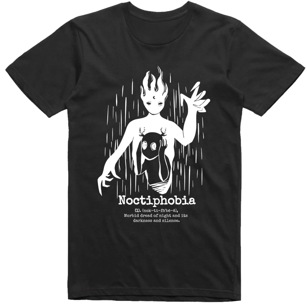 Halloween T-shirt, Gothic Night Terror, Regular Pattern, Pure Cotton, Gildan T-shirt Ladies' Fun T-shirt for Daily Casual Wear