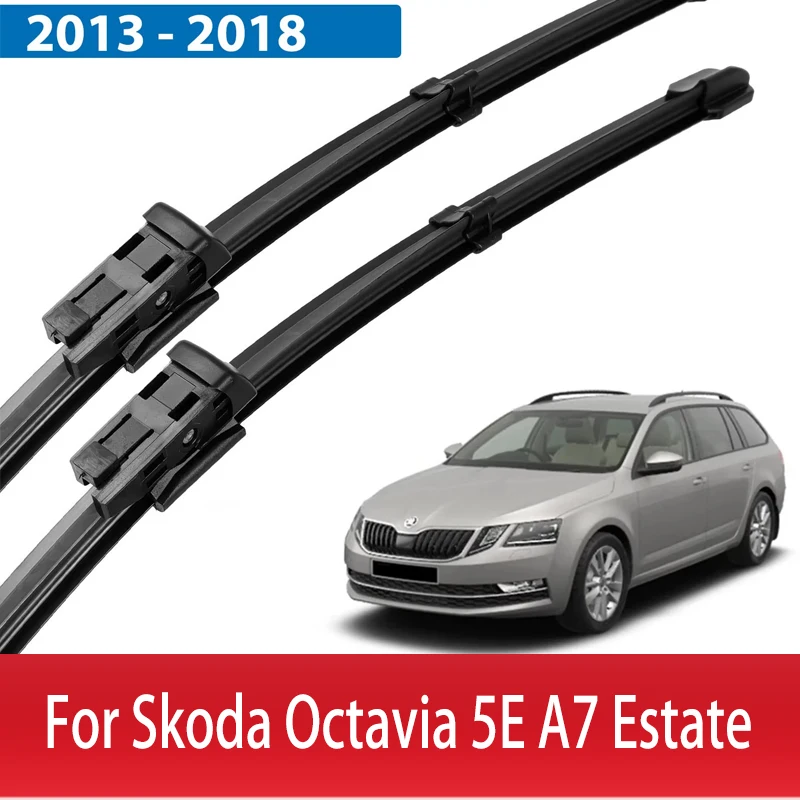 

Wiper Front Wiper Blades Set For Skoda Octavia 5E A7 Estate 2013 - 2018 Windscreen Windshield Window 24"19" windshield wiper