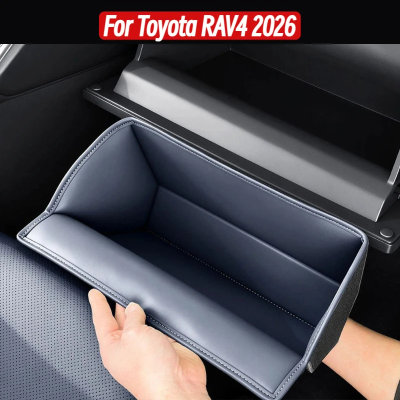 

Leather Car copilot Storage Box Protector Pad For Toyota RAV4 RAV-4 XA60 2026 Door Anti-dirty Pad Anti Kick Mat Accessories
